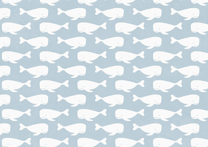 Whaling Around, Cornflower - Roman Blind - Image 7